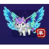 QQ游戏4+10超级白虎辛等宝宝有效期20多天附带满级进化度