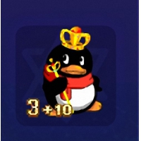 QQ游戏3+10企鹅GG宝宝有效期30多天不带进化度，帅哥小企鹅哦